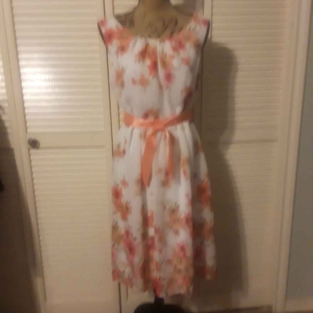 Connected Apparel Floral Dress.